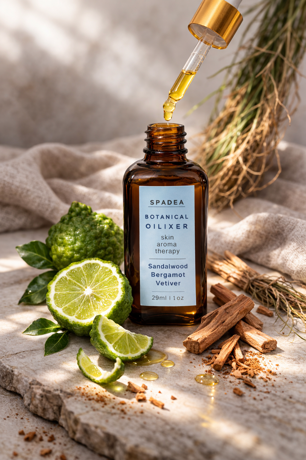 Sandalwood, Bergamot & Vetiver Oilixir
